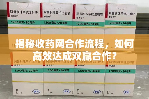 常州揭秘收药网合作流程，如何高效达成双赢合作？