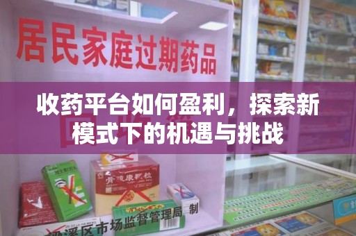 常州收药平台如何盈利，探索新模式下的机遇与挑战